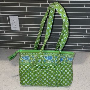Vera Bradley Apple Green Little Betsy Bag